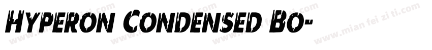 Hyperon Condensed Bo字体转换